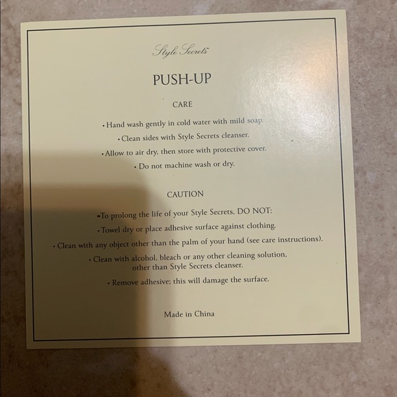 Victoria’s Secret Style Secrets Adhesive Strapless Push-Up Bra, Nude, Size D - Picture 4 of 6